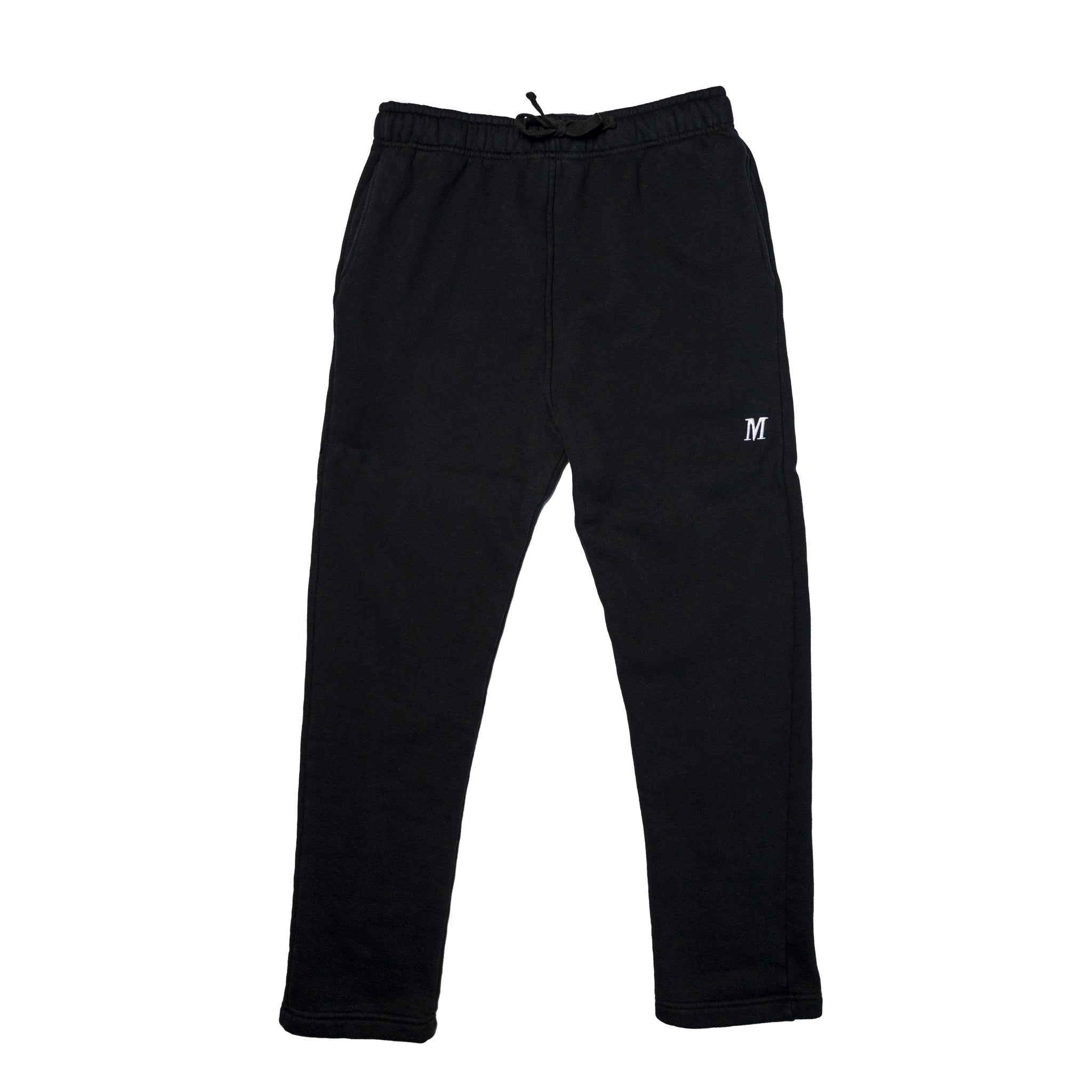 Straight Leg Sweatpants (Black)